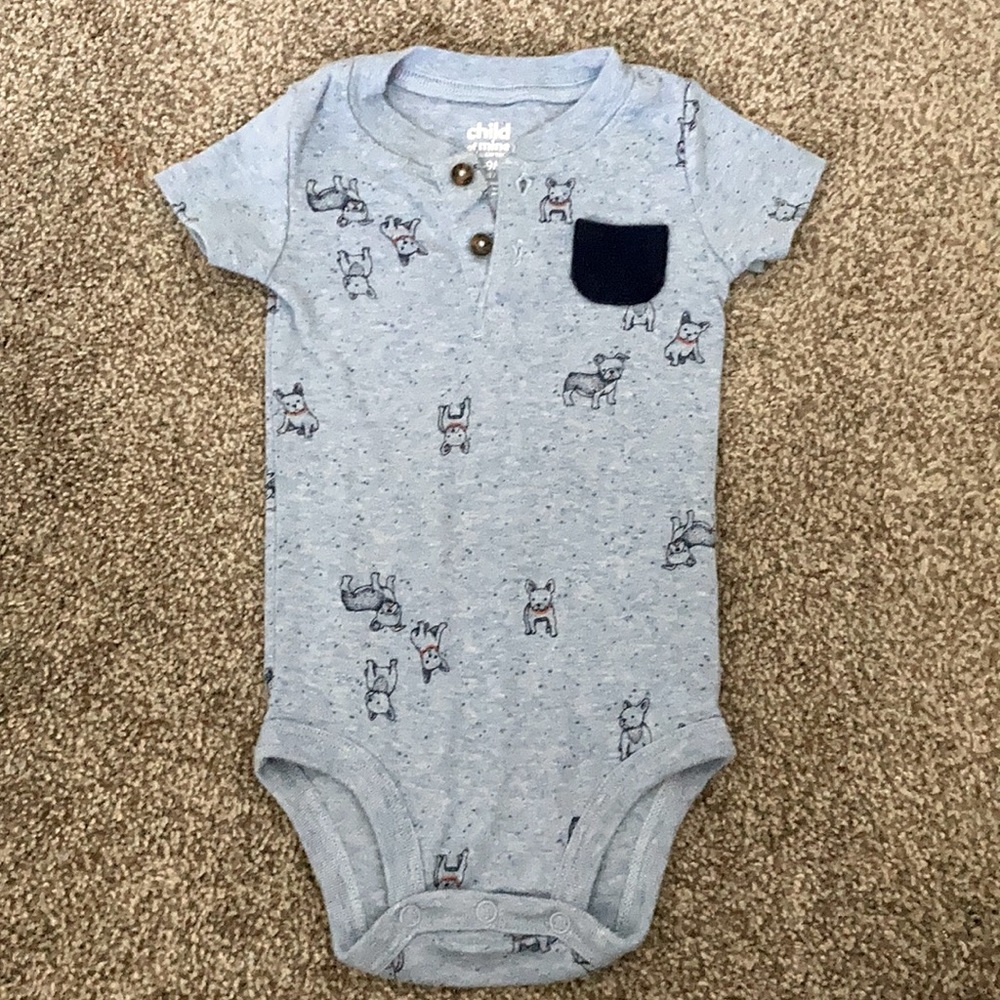 Infants French Bull Dog Onesie